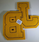 JB JROTC Varsity Style Letterman Jacket Patch Purple and Gold Sew On