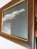 USS Biddle 8x10 Framed Photograph With Note on Change of Command Ceremony