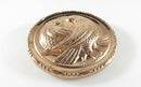 1940's Large Sterling Reinforced Dove Brooch Patented Pink Rose Gold Tone