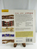 Back cover of Getting Started Stringing Beads, describing beginner bead-stringing instruction and showing the Interweave logo and ISBN barcode.