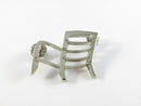 Architectural Chair Pin, David Edwards Design, Silver Tone, 1.75", Modernist Lapel Pin