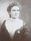 Unnamed Sitter Almost Smiling Woman Nurse Watch Bennie Smith Newark Antique Photo