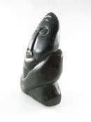Carved Rock Man Sculpture Form in the Style of The Inuit Tribe 4 3/4 x 3"