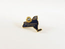 Vintage Lions Club 100% Attendance Pin | NY State Shape, 1971-72