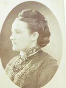Unnamed Sitter Victorian Woman Fancy Hair North & Oswald Toledo Antique Photograph