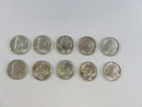 Lot of 10 US Roosevelt Silver Dimes 90% Silver Circulated Coins 90% silver coins US silver dimes silver coin lot