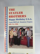 1986 Statler Bros. Program, Staunton VA, 4th of July, Vintage Music Memorabilia