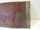 Neat Large 23 1/2" x 13 1/2" Horse Image Printing Plate For Repurpose