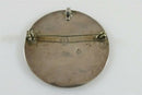 Retro Vintage Taxco Siesta Time Brooch Pendant Sterling Silver & Abalone Eagle 3