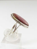 925 Sterling Polished Shell Fashion Finger Ring Signed ARC Mexico Sz 8