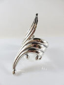 Alfredo Villasana Modernist Hinged Cuff Clamper Bracelet 925 Taxco Mexico