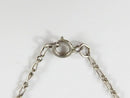 16 1/2" Sterling Silver Lariat Necklace 1 3/4 Drop Polished & Faceted Gem Stones