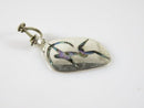 Art Nouveau Style Unmatched Bowman Abalone & Sterling Disc Taxco Single Silver Earring