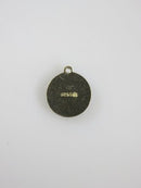 Saint Benedict Blue Enamel 925 Silver Religious Medal Charm – Petite Vintage Pendant