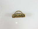 Lovely Unusual Victorian Era Gold Filled Textured Purse Brief Case Charm FOB