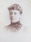 Victorian Woman in Ruffles Unnamed Sitter Fowler & Co Erie PA Antique Photograph