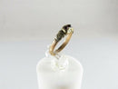 Victorian Child’s Ring Size 2 in Unmarked Gold or Gold-Filled with Garnet; Two Stones Intact, One Missing
