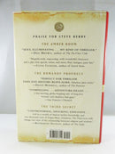 Back panel of The Templar Legacy dust jacket with praise for Steve Berry's earlier novels and ISBN barcode.