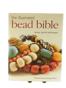 Rear dust jacket of The Illustrated Bead Bible, showing beadwork images, Sterling logo, ISBN barcode, and reference-book contents.