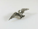 Patriotic Eagle Pin Spread Wings Vintage Sterling Silver Lapel Pin Mid Century