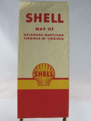 1957 Shell Map of Delaware, Maryland, Virginia W. Virginia The HM Gousha Company