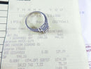 10K White Gold Diamond Illusion Fashion Engagement Ring Size 7.75