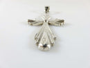 925 Sterling Silver 2 1/2" Large Christian Cross Made By 1 of a Kind