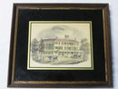 Antique The Massapoag March Massapoag House Opening Eglomise Glass Colored Print