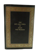 Front cover of black gilt-decorated The Life and Times of Jesus the Messiah
