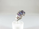 Gorgeous Designer Signed Sterling Silver Amethyst Cocktail Ring Size 6.75
