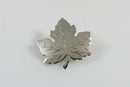 Vintage Maple Leaf Brooch Pin Nice Acid Washed Style Textured Sterling Silver