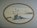 Sunken Boat Waterfowl Watercolor by Thomas C Green (Shane) Portsmouth VA