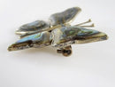 Vintage 1950's Abalone Inlay Butterfly Pin Sterling Silver Taxco Mexico RS 925