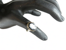 Antique 14K Gold Onyx Cameo Ring Art Nouveau Edwardian Style Size 5.5