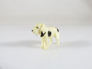Old Figurine of an English Foxhound Dog Handmade Okimono 1" x 3/4"