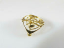 10K SM&S Art Nouveau/Edwardian Pendant Watch Pin, Openwork Floral, c.1900