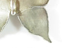 Huge Unsigned Artisan Sterling Silver Eclectic Butterfly Scarf Slide Pendant