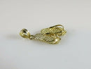 14K Yellow Gold Myrtle Beach Flip Flop Pendant, Solid 1.3 g