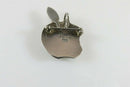 Taxco Apple Pendant Brooch 925 Sterling Silver Unique School Teacher Jewelry