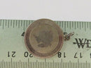 Vintage c1960 Silver Unknown Metal Girl Charm Engraved 12-6-1957 Dorene Gay