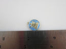 Saint Benedict Blue Enamel 925 Silver Religious Medal Charm – Petite Vintage Pendant