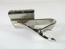 Anchor Tie Clip Tie Bar Clasp Vintage Blue White Enameled Silver Metal
