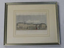 Schönbrunn Palace near Vienna, Austria, Handcolored Engraving View of Schönbrunn