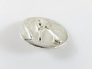 Vintage Sterling Silver Egyptian Eye of Horus Coin Style Pendant Artisan Piece