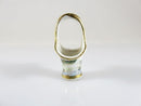 Hand Painted Japan Miniature Gold Gilt Wedding Basket Porcelain Ceramic Miniature