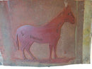Neat Large 23 1/2" x 13 1/2" Horse Image Printing Plate For Repurpose