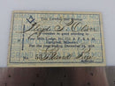1928 Masonic Four Mile Lodge No 212 Campbell MO Lloyd P Oliver Membership Card
