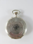 c1910 Georges Favre Jacot 875 Silver Milan 1906 Levees Visibles Double Plateau B