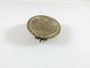Antique Pinchbeck style Oval Vanity Brooch with Pendant Loop