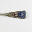 Vintage 800 Silver Spoon Hand Painted Enamel Bordeaux Grand Theatre Signed SM